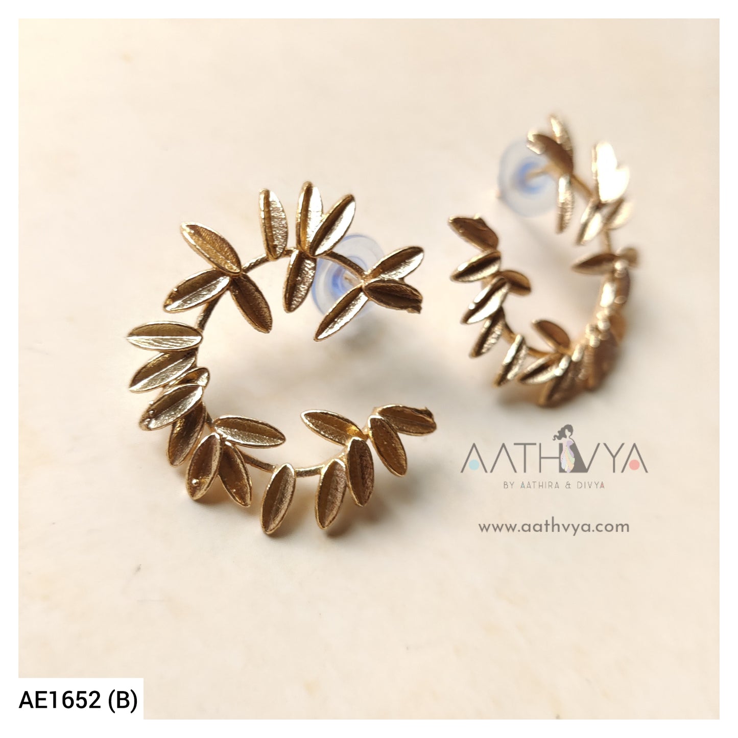 LEAF STUDS - AE1652 (B)