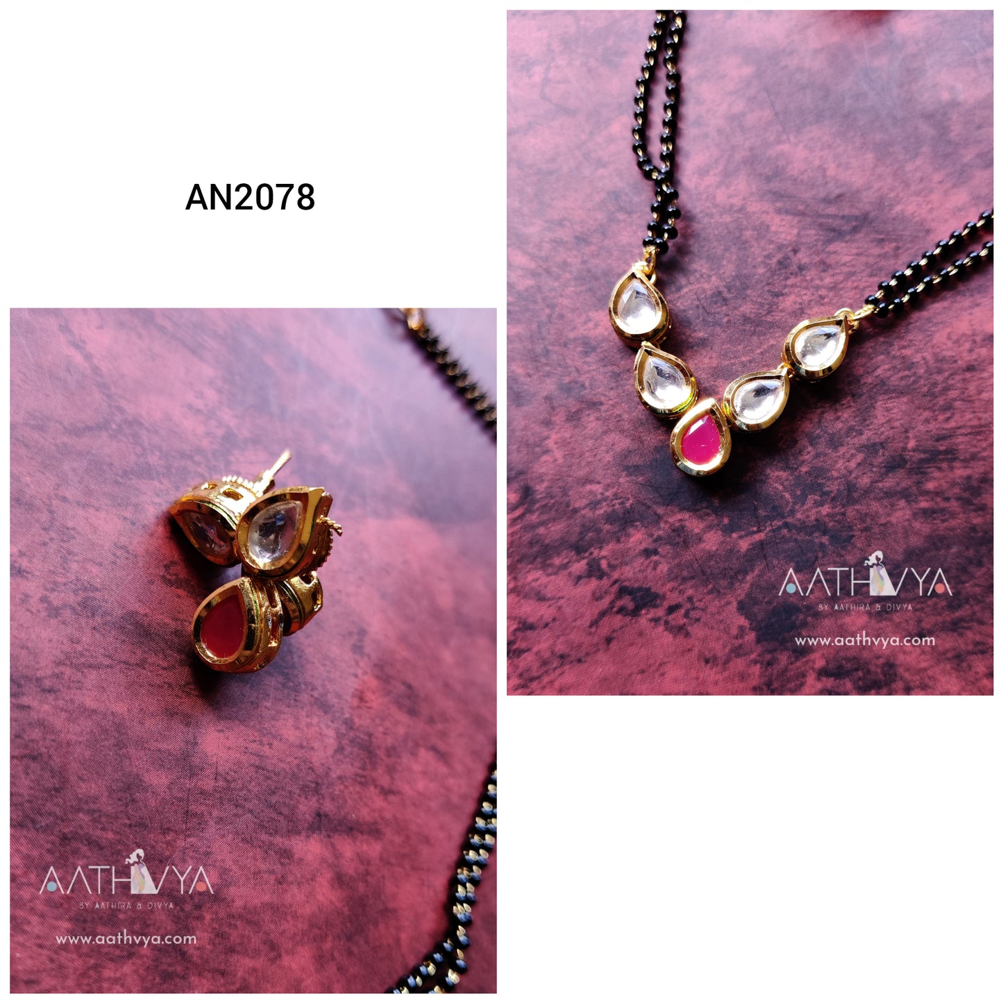 PENTA KUNDAN MANGALSUTRA SET - AN2078