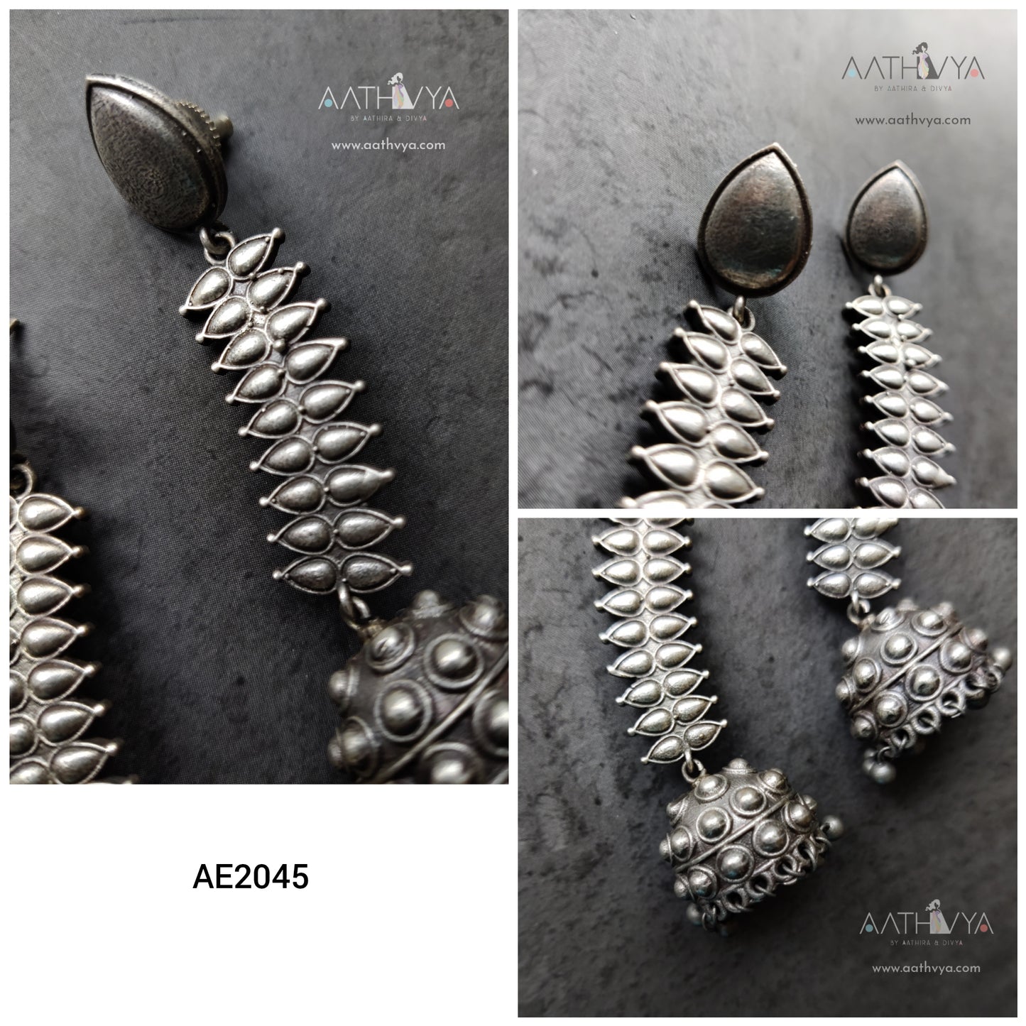 SILVER JHUMKA - AE2045