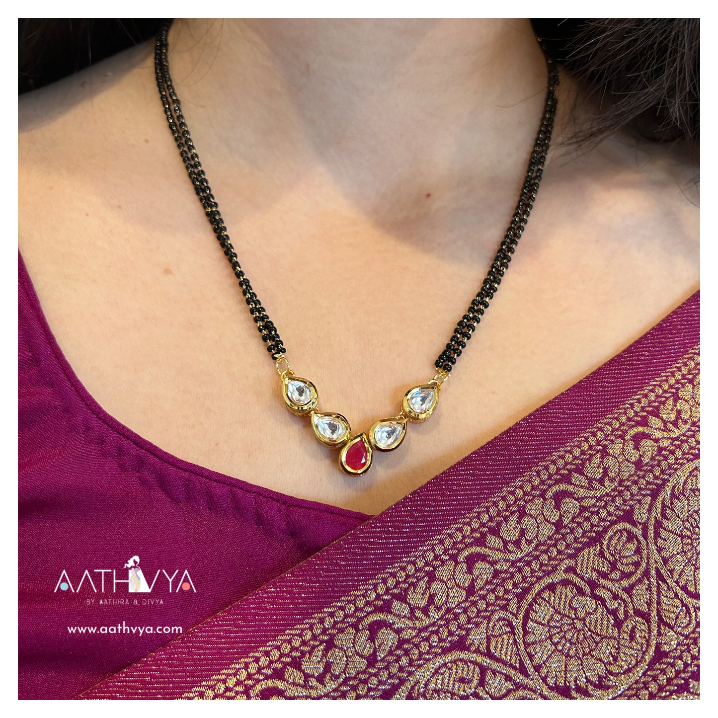 PENTA KUNDAN MANGALSUTRA SET - AN2078