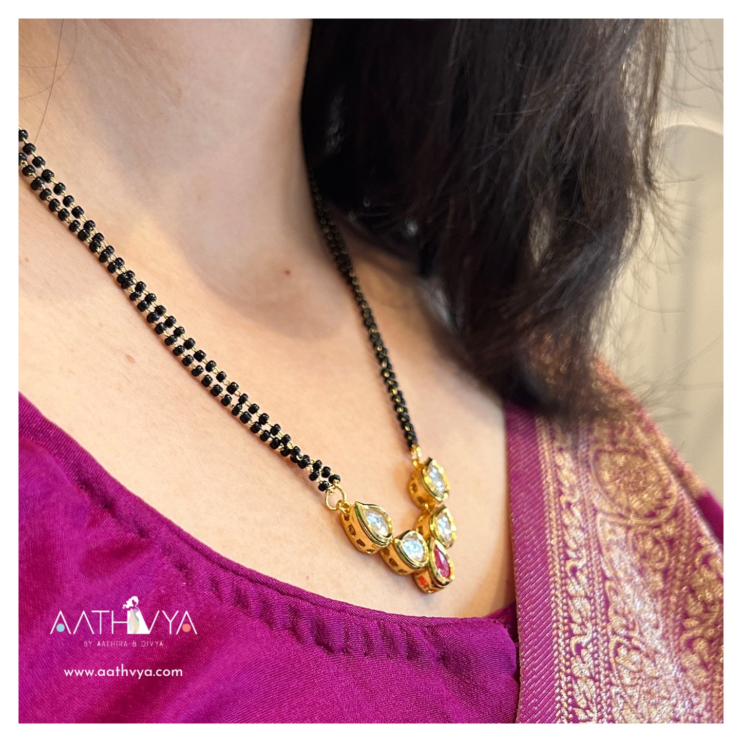 PENTA KUNDAN MANGALSUTRA SET - AN2078
