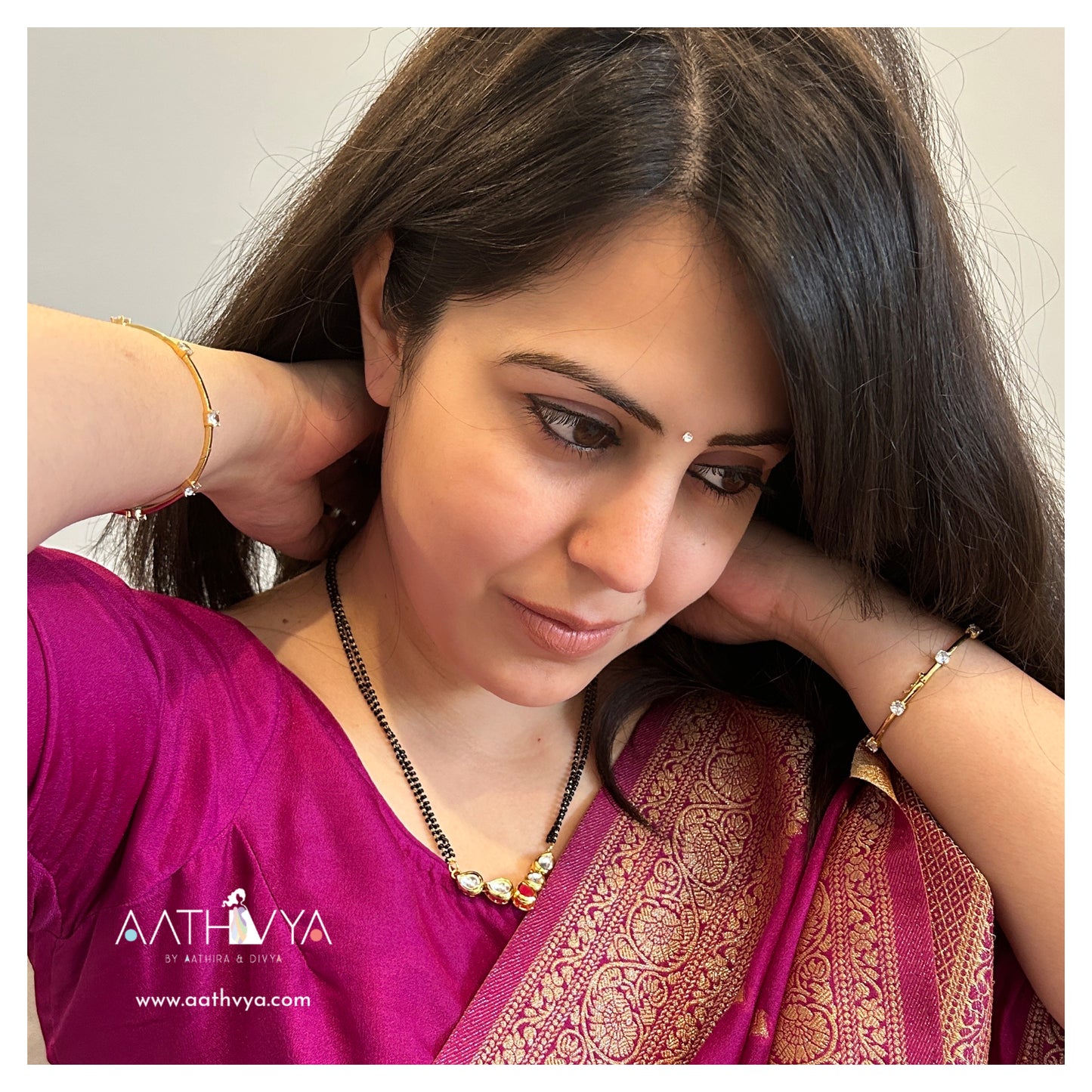 PENTA KUNDAN MANGALSUTRA SET - AN2078
