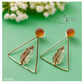 TRIANGULAR FEATHER EARRING - AE2120