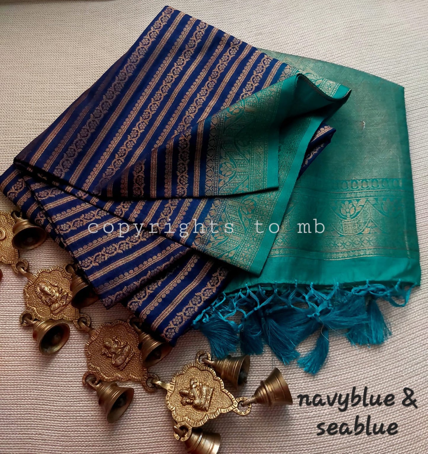 MULBERRY SILK-COTTON SAREE - AS1717