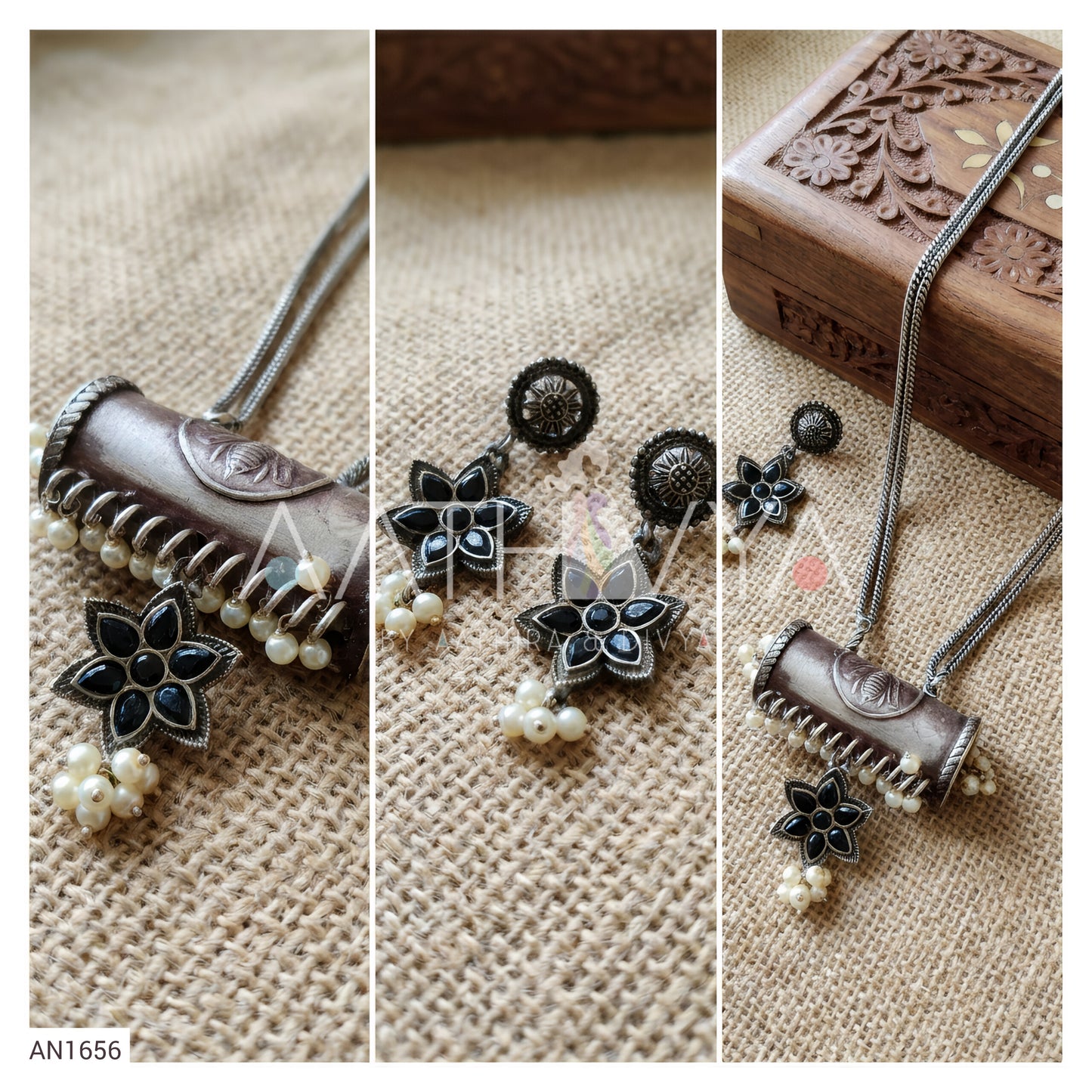 AN1656 - LONG NECKLACE COMBO SET