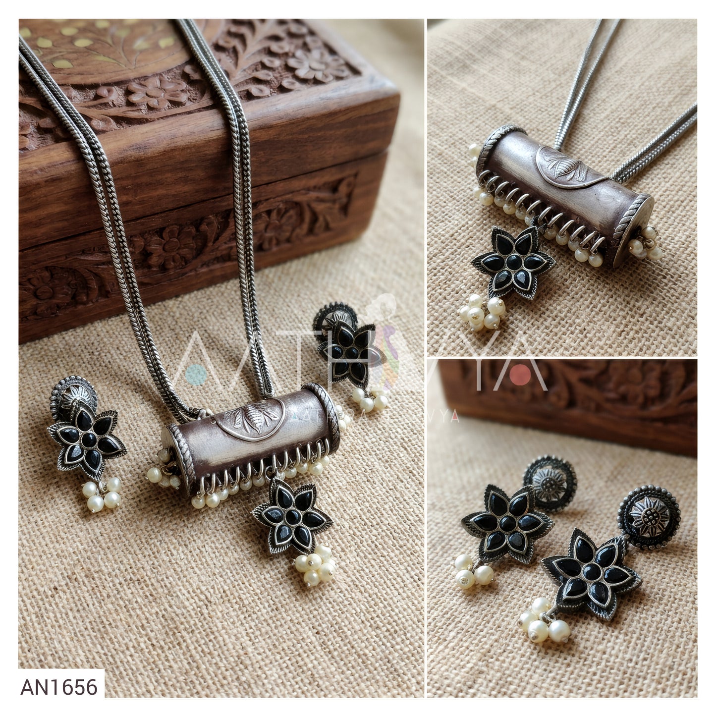 AN1656 - LONG NECKLACE COMBO SET