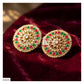 OVERSIZED DABI KUNDAN STUD - AE623