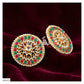 OVERSIZED DABI KUNDAN STUD - AE623