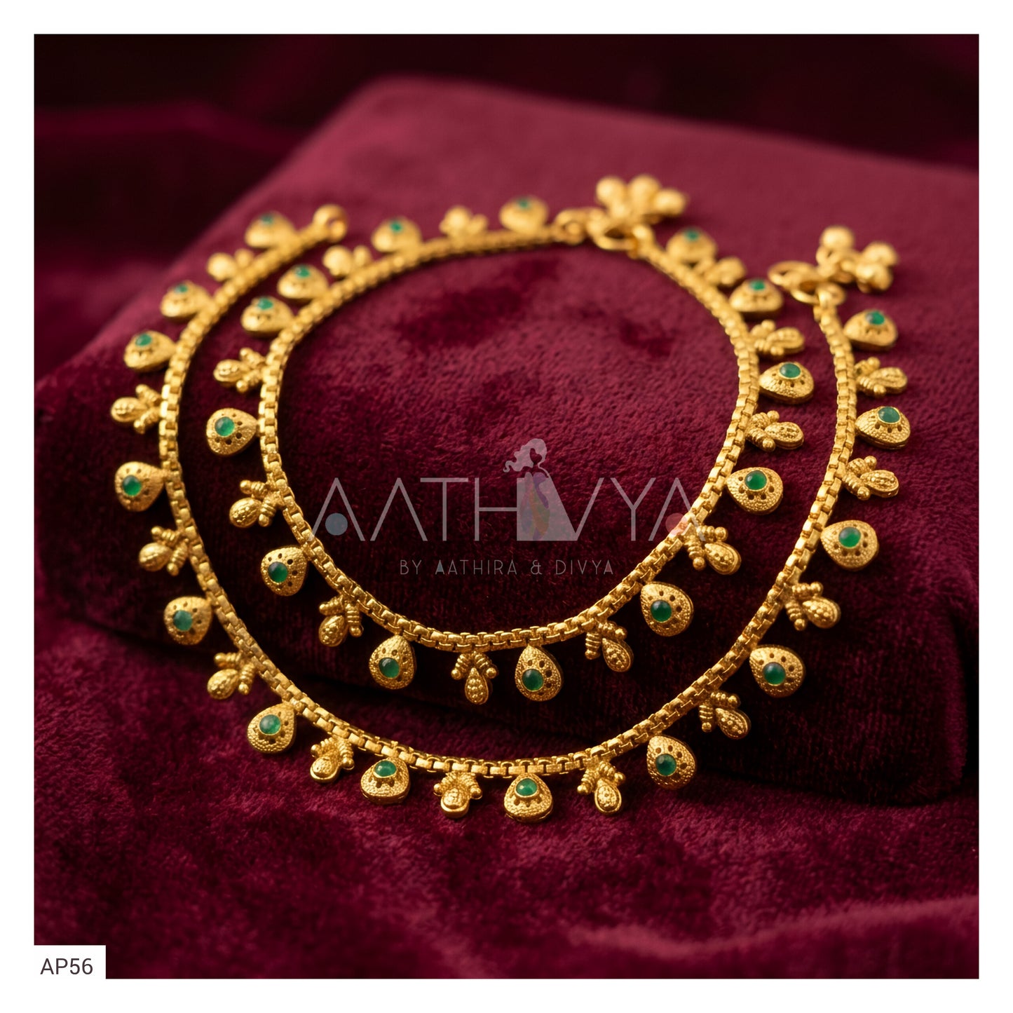 MATTE GOLD ANKLETS - AP56