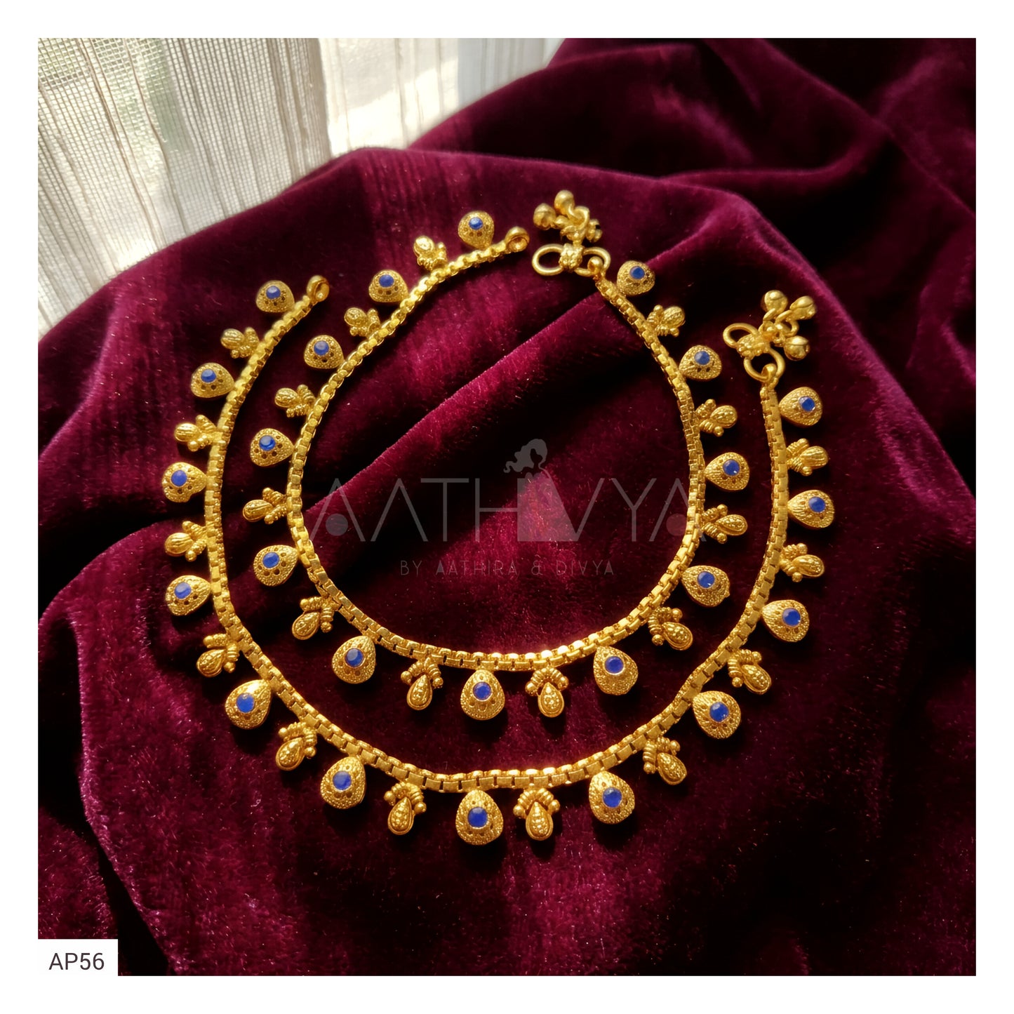 MATTE GOLD ANKLETS - AP56