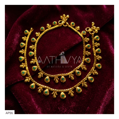MATTE GOLD ANKLETS - AP56