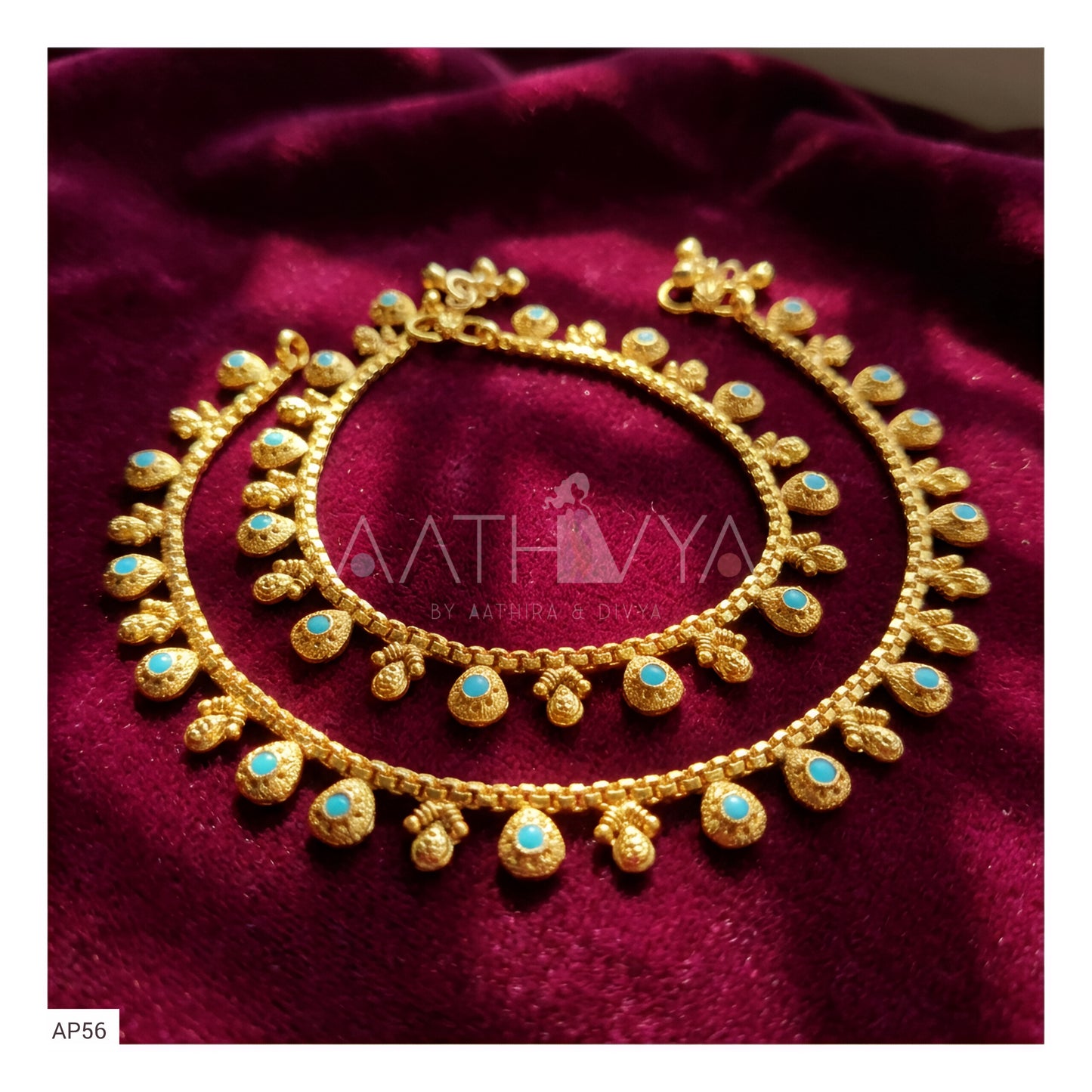MATTE GOLD ANKLETS - AP56