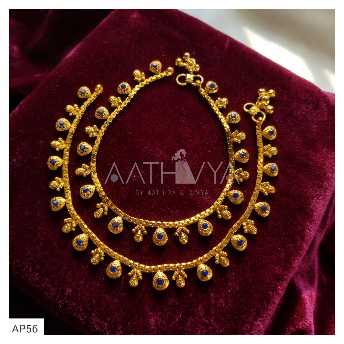 MATTE GOLD ANKLETS - AP56