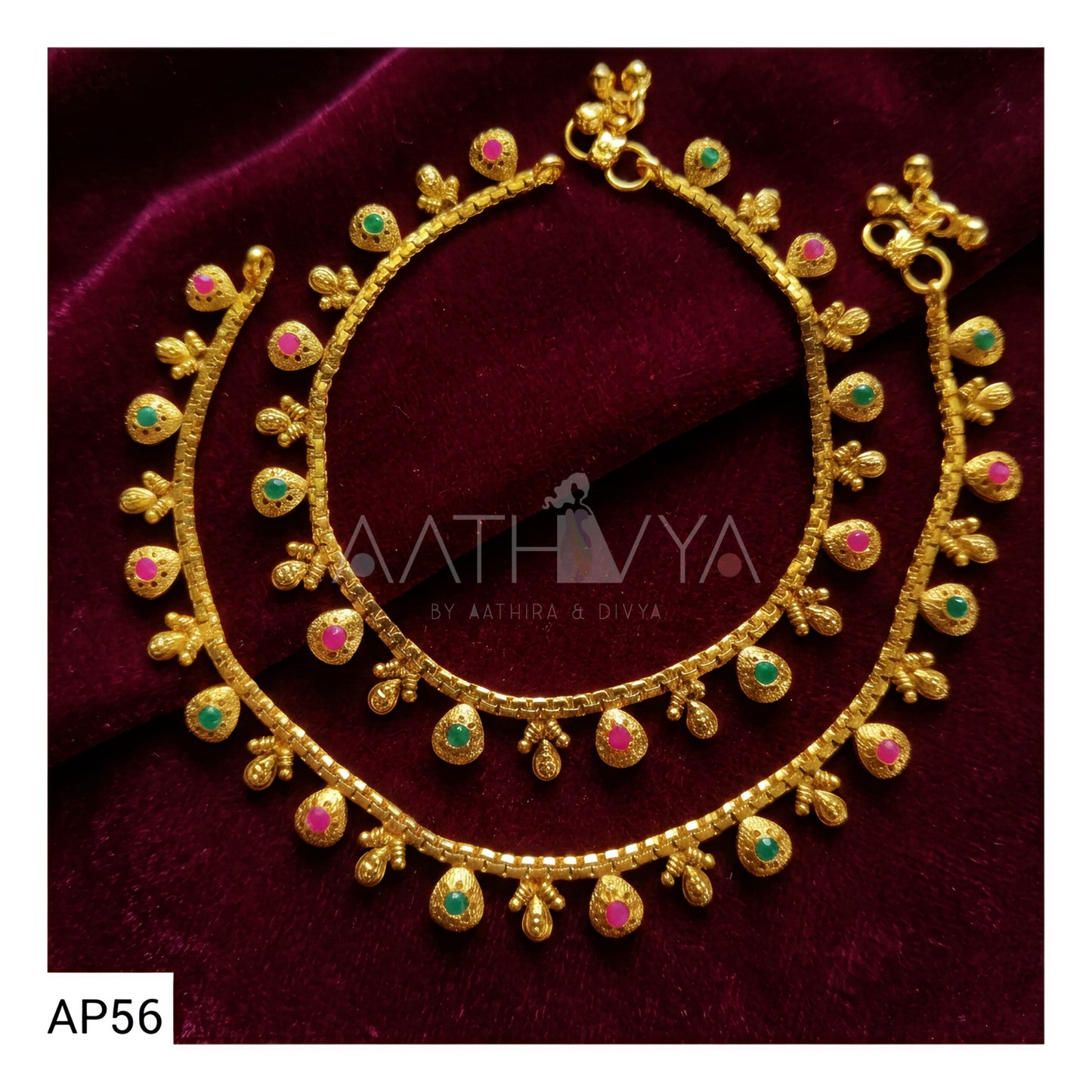 MATTE GOLD ANKLETS - AP56