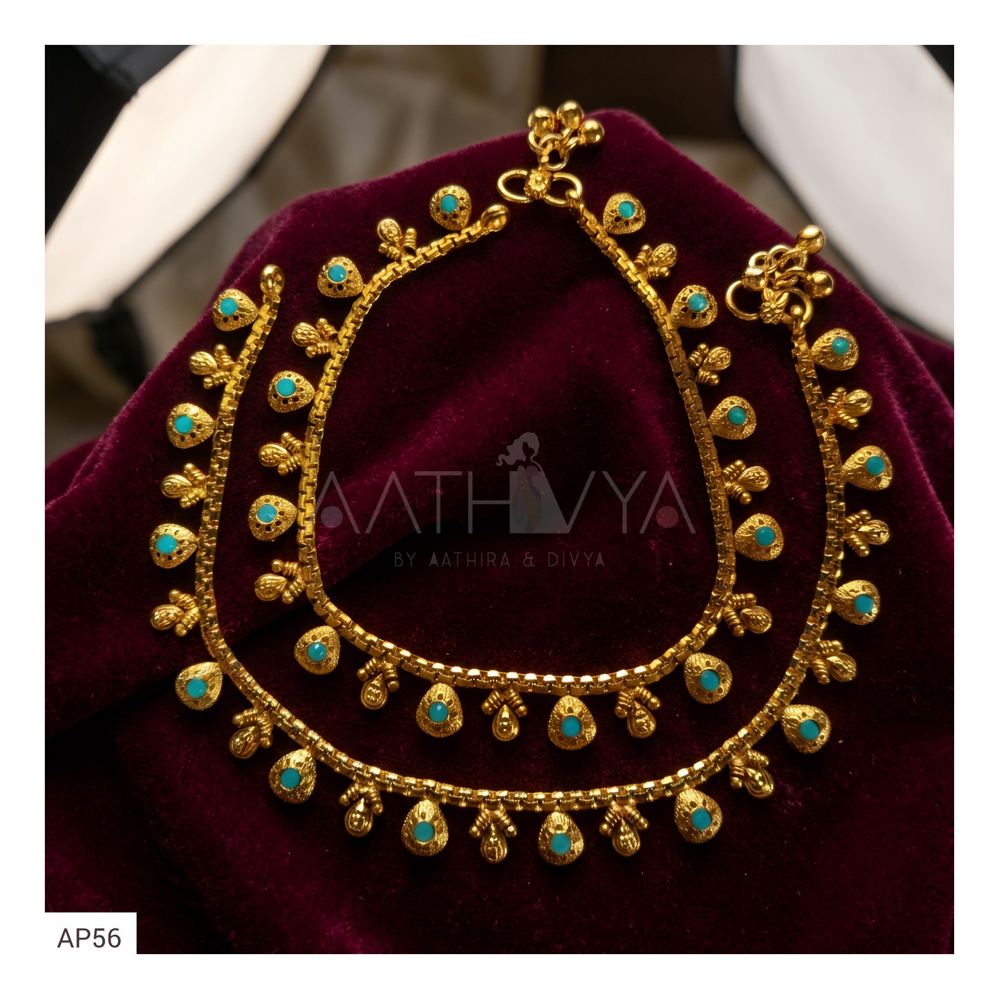 MATTE GOLD ANKLETS - AP56