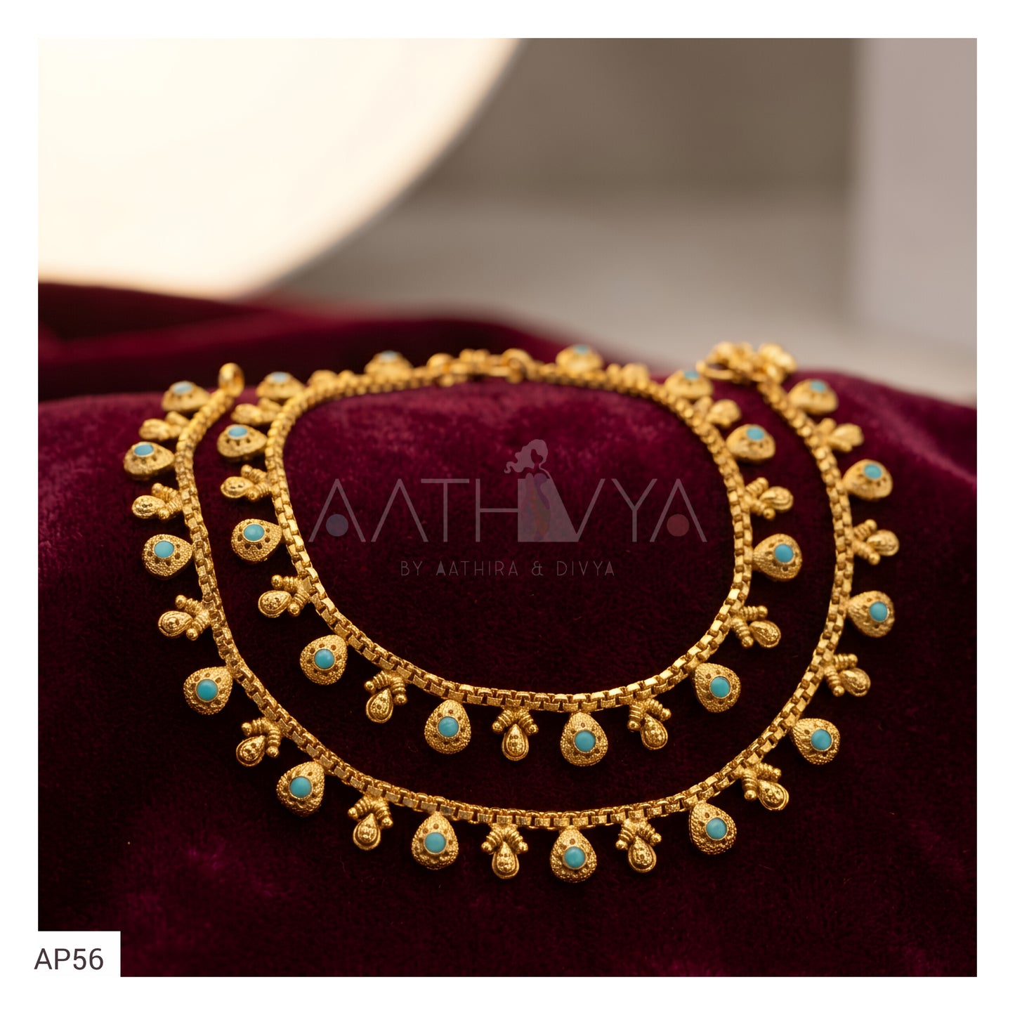 MATTE GOLD ANKLETS - AP56