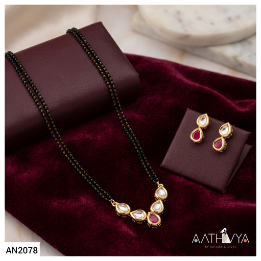 PENTA KUNDAN MANGALSUTRA SET - AN2078