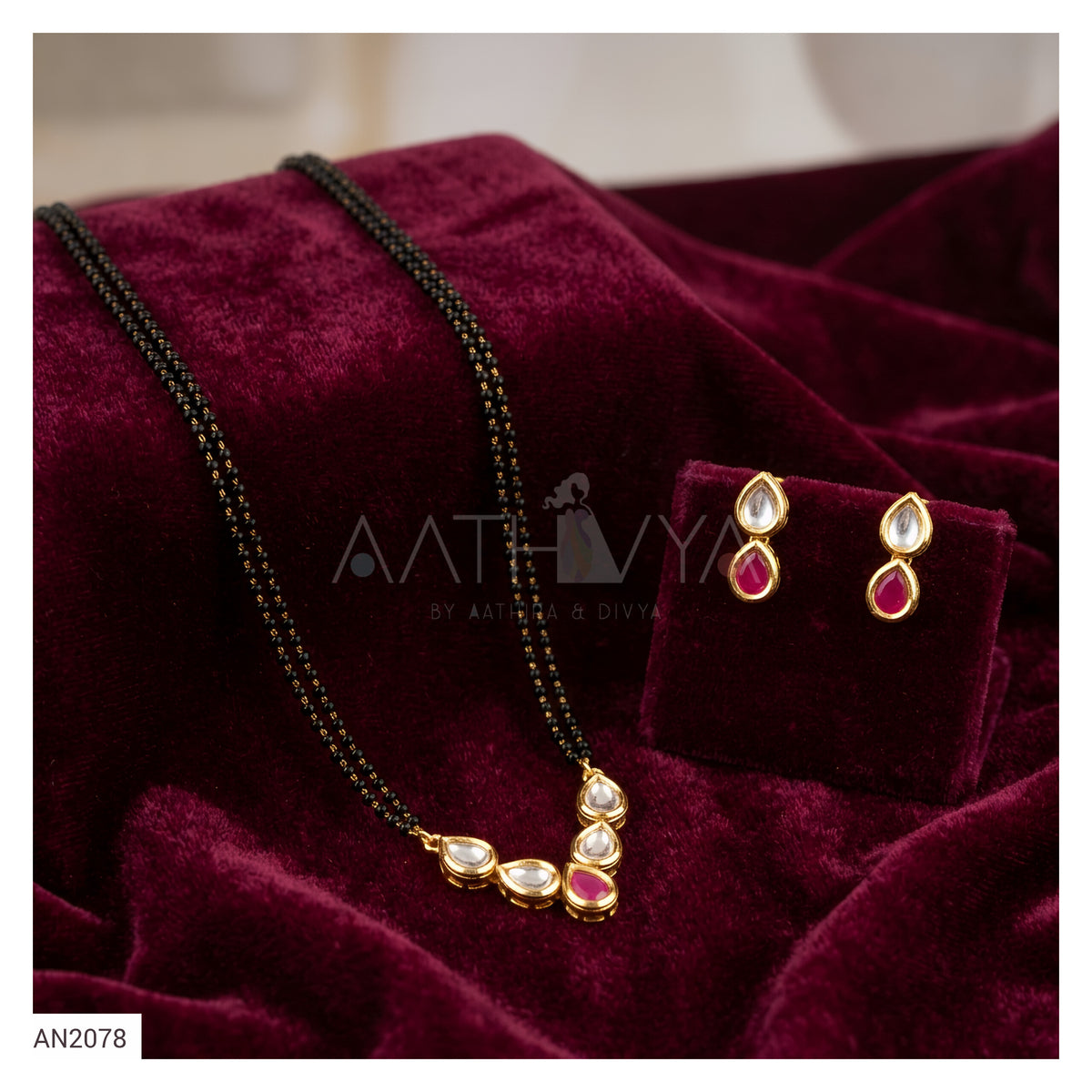 PENTA KUNDAN MANGALSUTRA SET - AN2078