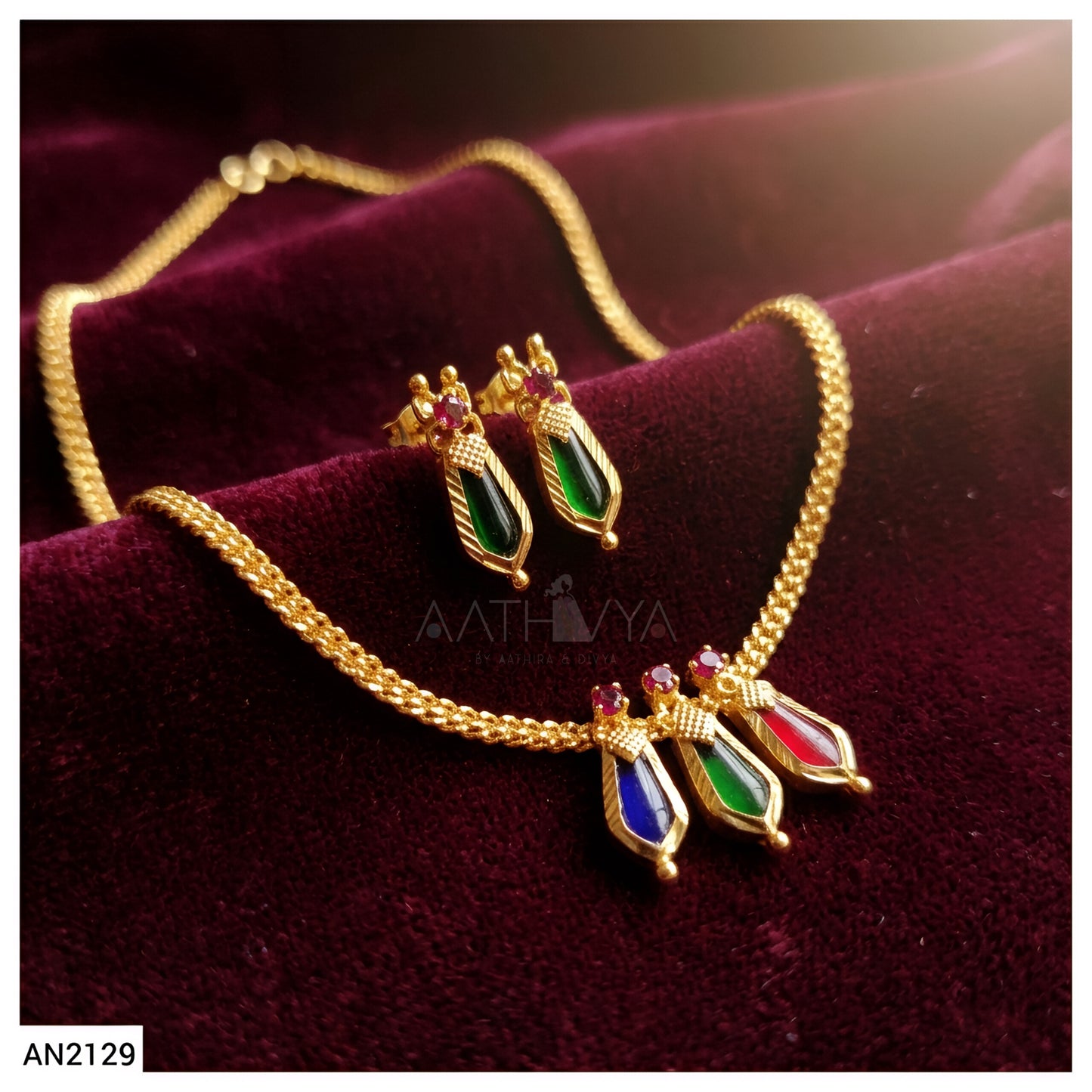 TRI NAAGAPADAM NECKLACE SET - AN2129