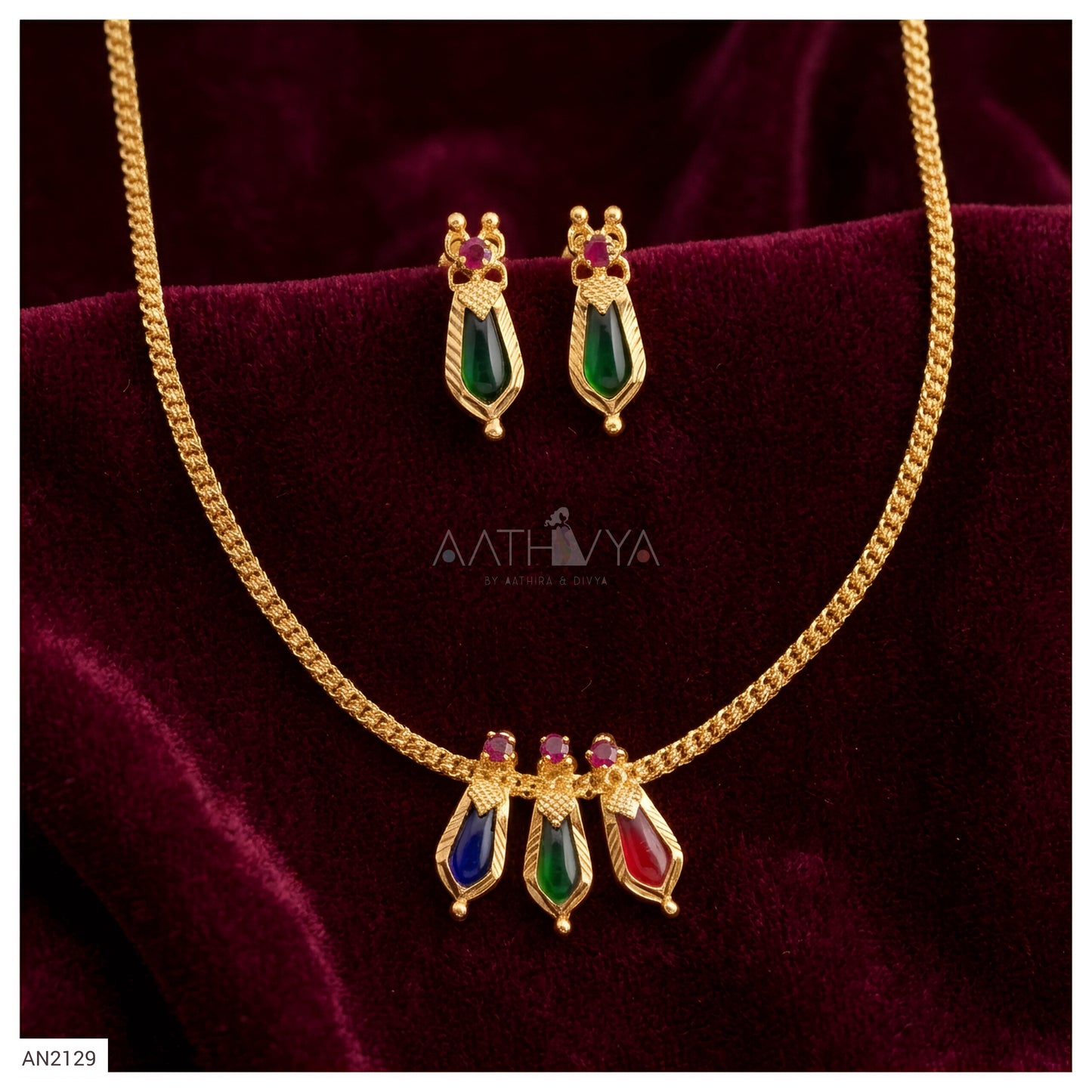 TRI NAAGAPADAM NECKLACE SET - AN2129