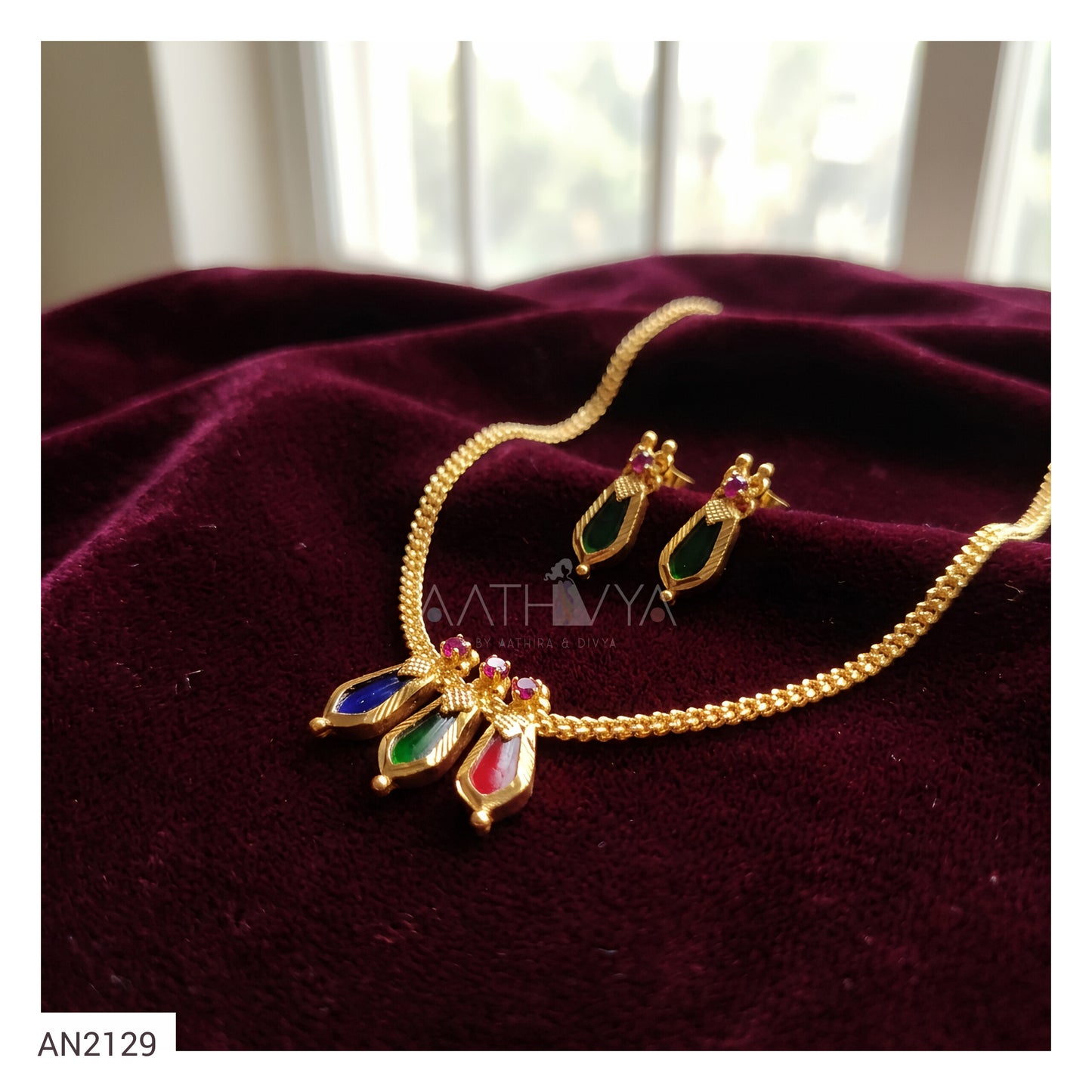 TRI NAAGAPADAM NECKLACE SET - AN2129