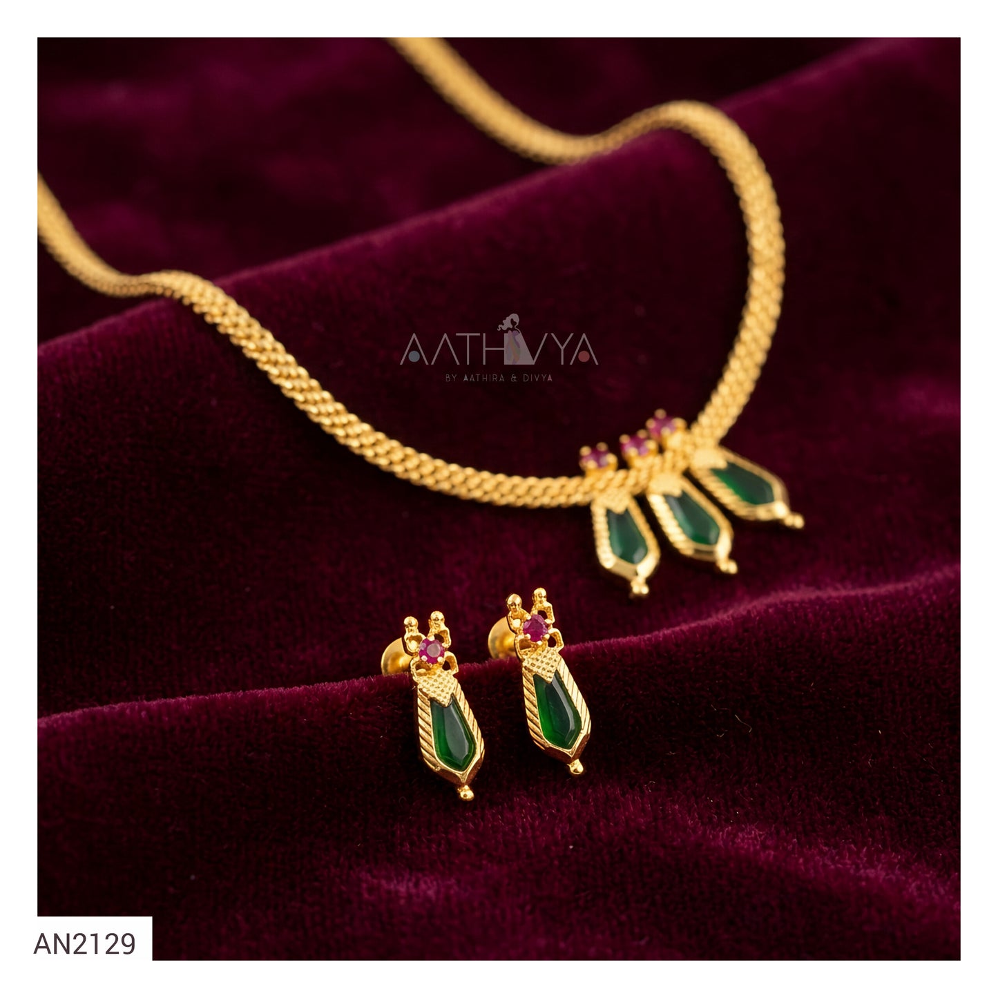 TRI NAAGAPADAM NECKLACE SET - AN2129