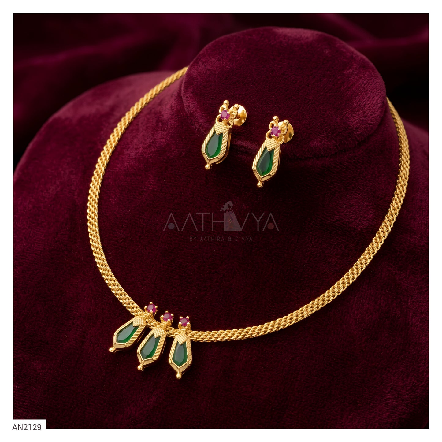 TRI NAAGAPADAM NECKLACE SET - AN2129