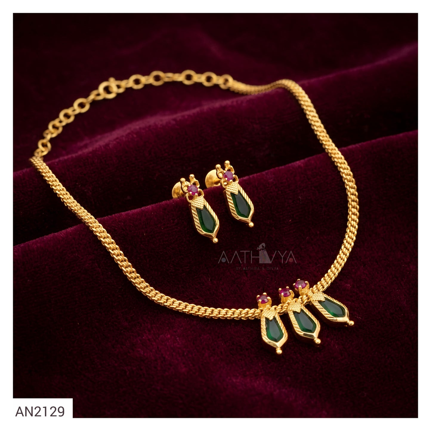 TRI NAAGAPADAM NECKLACE SET - AN2129