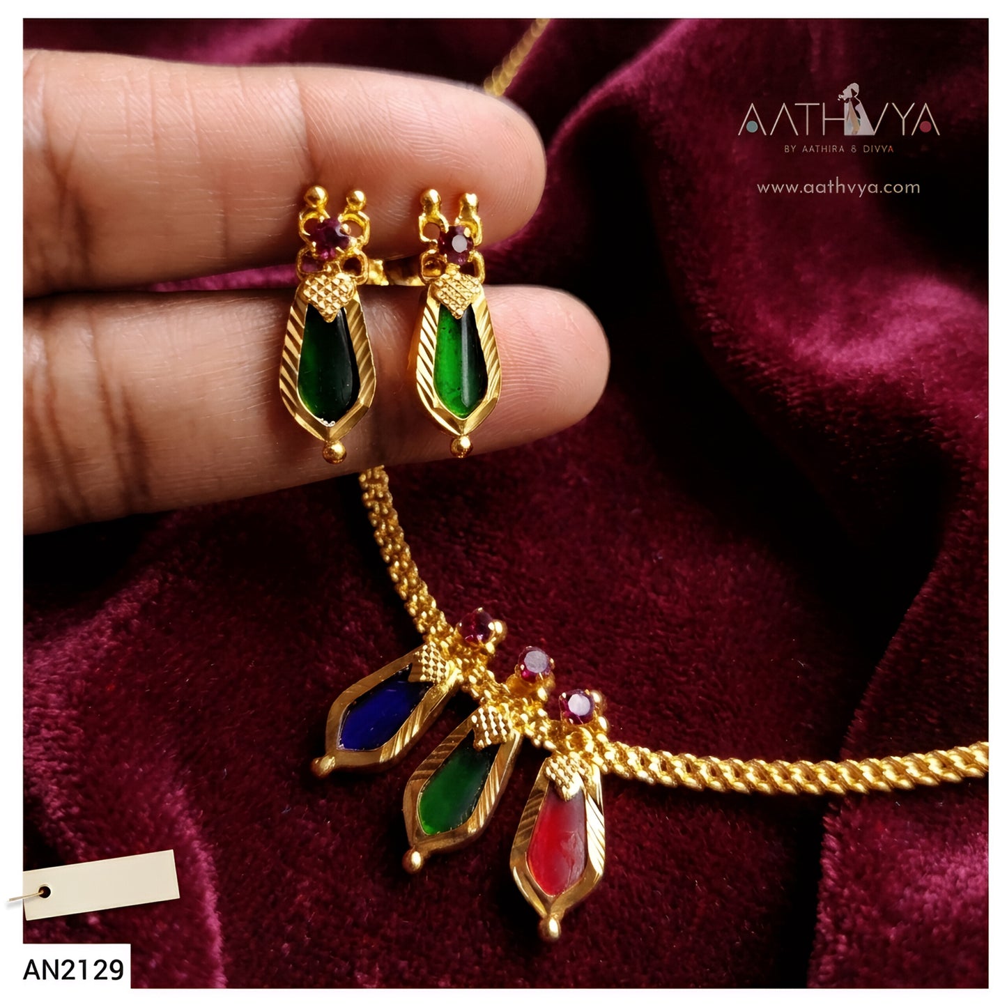 TRI NAAGAPADAM NECKLACE SET - AN2129