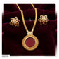 ROUND PENDANT NECKPIECE SET - AN2245