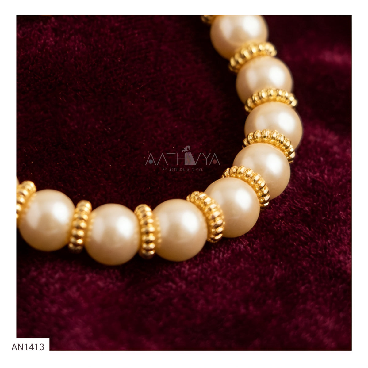 KUNDAN PEARL CHOKER - AN1413