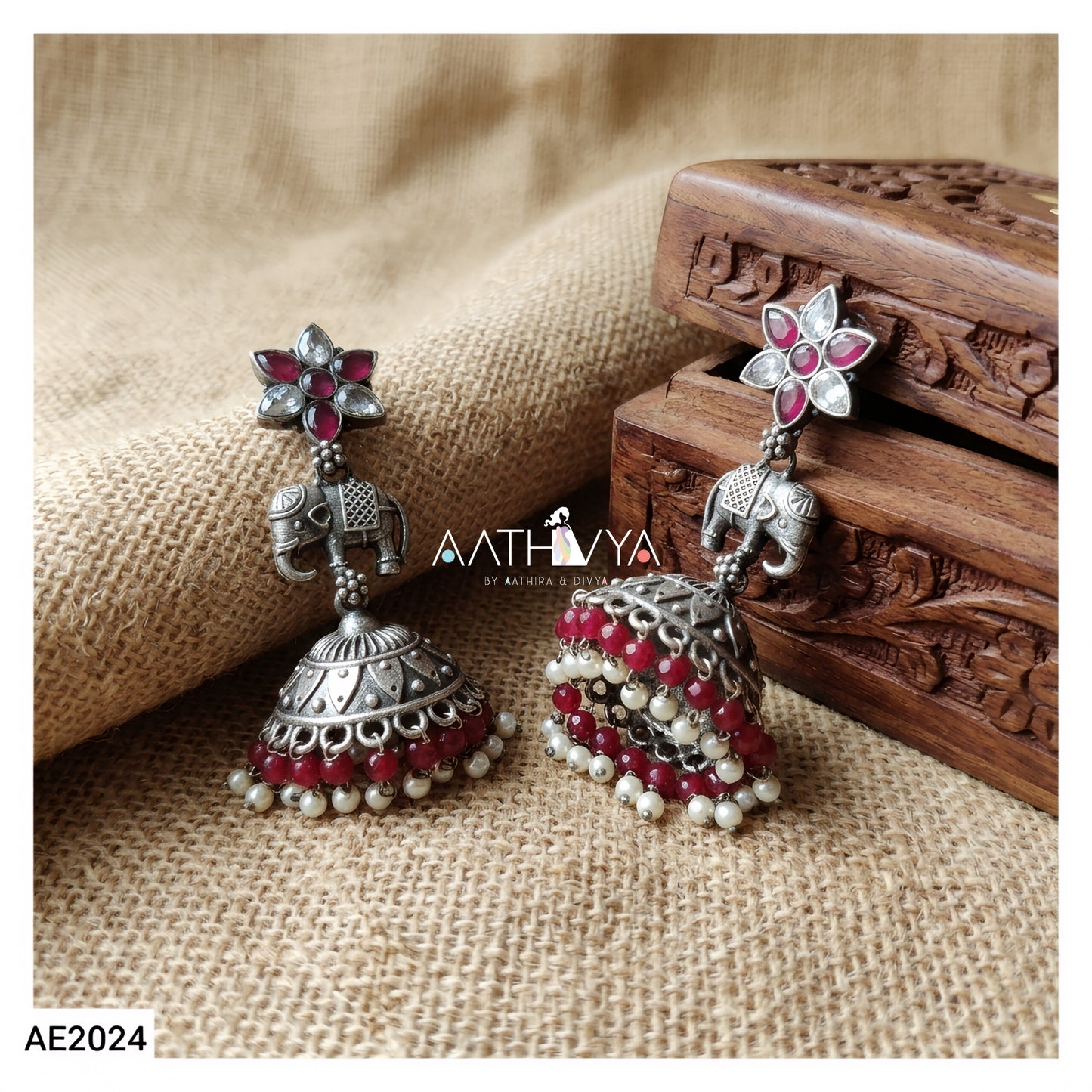 ELEPHANT JHUMKAS - AE2024