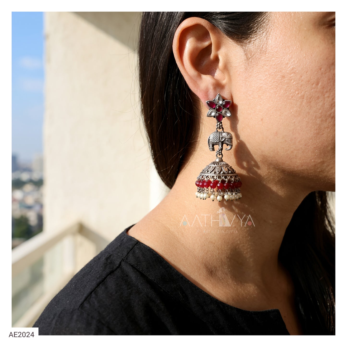 ELEPHANT JHUMKAS - AE2024