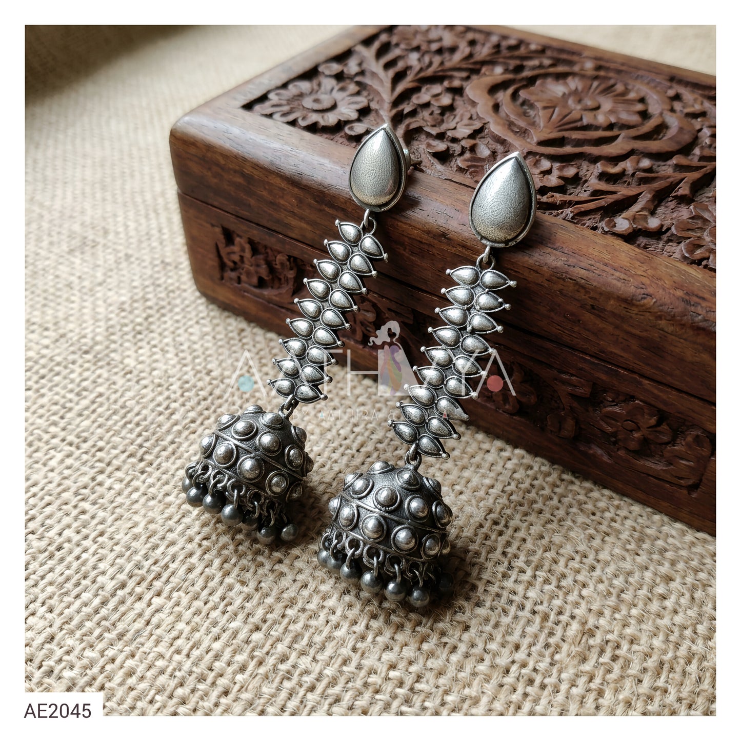 SILVER JHUMKA - AE2045