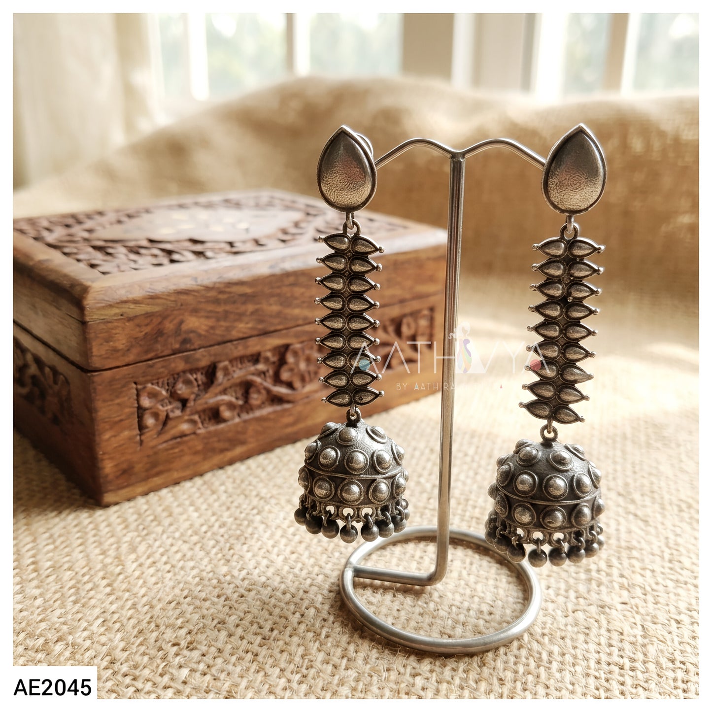 SILVER JHUMKA - AE2045