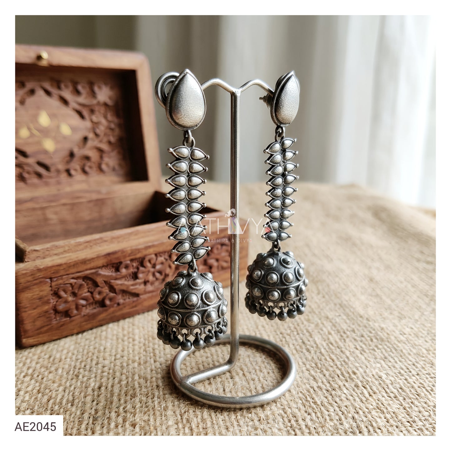 SILVER JHUMKA - AE2045