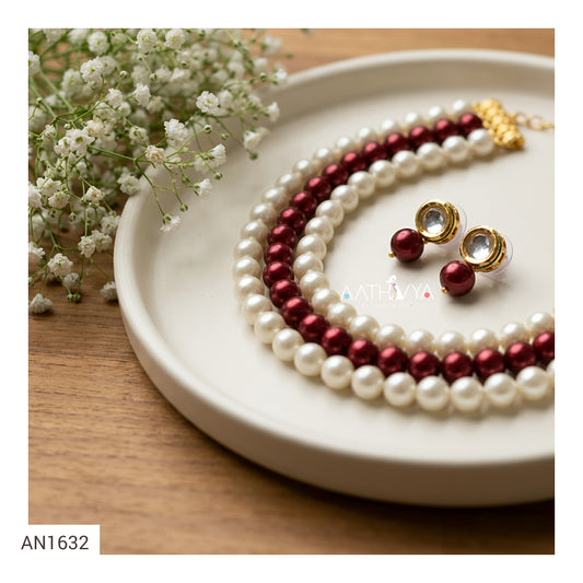 SHELL PEARL CHOKER SET - AN1632