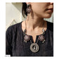 ELEPHANT & PEACOCK NECKPIECE - AN2163