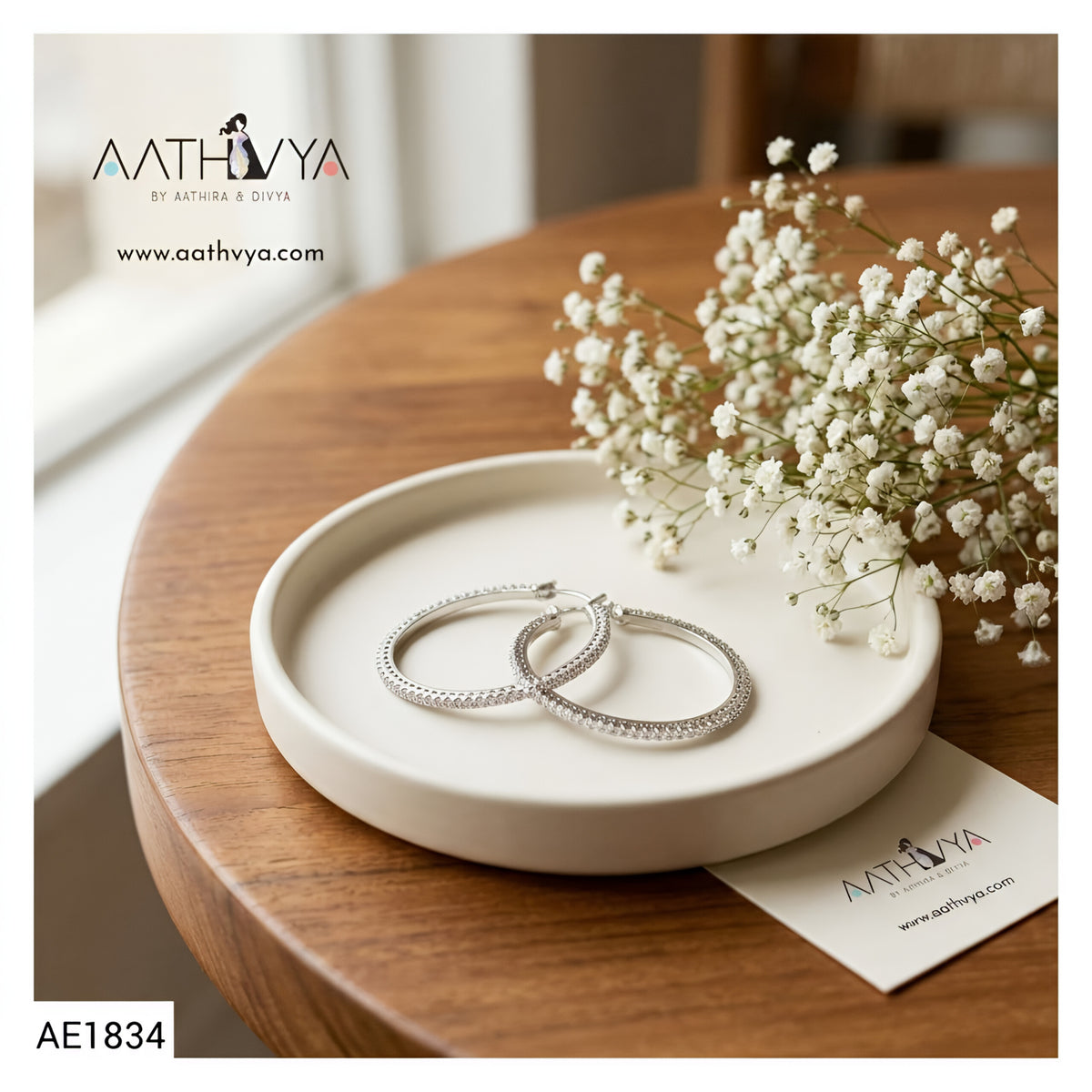 AD STONE HOOPS - AE1834