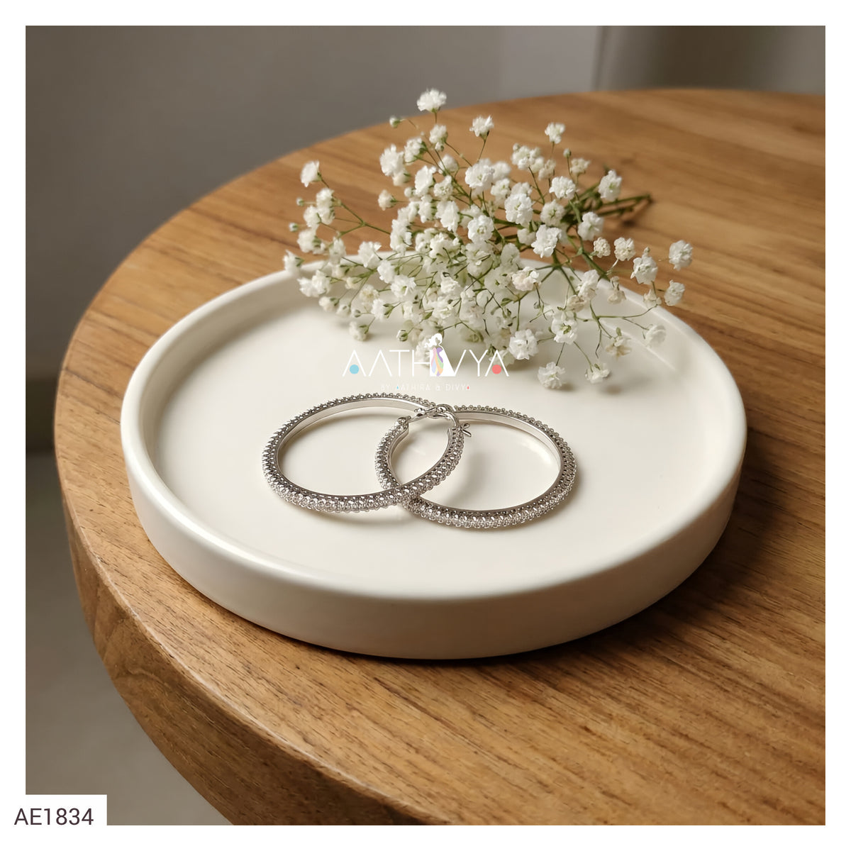 AD STONE HOOPS - AE1834