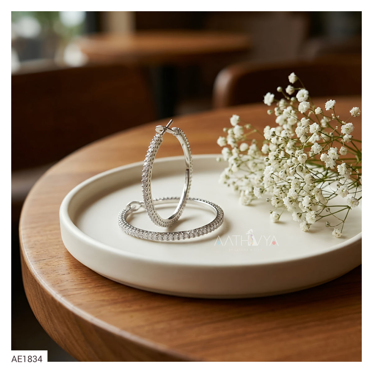 AD STONE HOOPS - AE1834