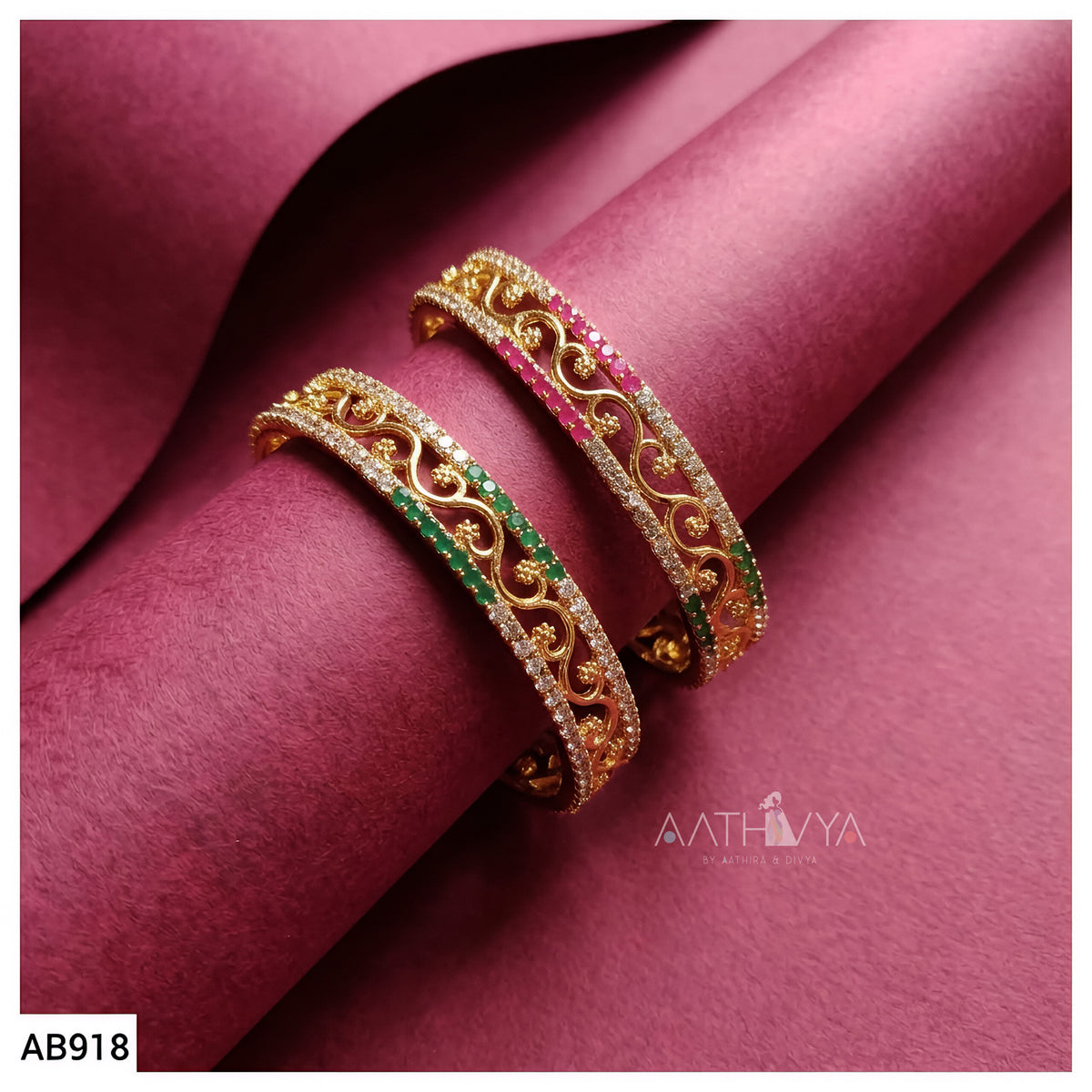 AD EMBELLISHED BANGLES - AB918