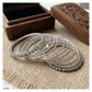 GERMAN SILVER BANGLE SET - AB840