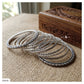 GERMAN SILVER BANGLE SET - AB840