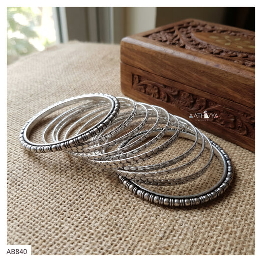 GERMAN SILVER BANGLE SET - AB840
