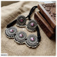 SILVER LOOK ALIKE CHOKER SET - AN2022