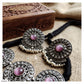 SILVER LOOK ALIKE CHOKER SET - AN2022