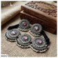 SILVER LOOK ALIKE CHOKER SET - AN2022