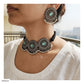 SILVER LOOK ALIKE CHOKER SET - AN2022