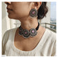 SILVER LOOK ALIKE CHOKER SET - AN2022